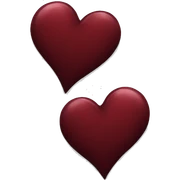 Dark red heart sticker