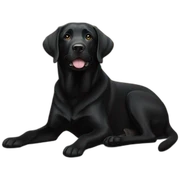 Black Labrador retriever sticker