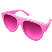 Pink designer sunglasses sticker