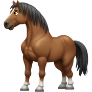 horse with muscles sticker