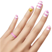 Preppy nails sticker