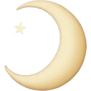 crescent moon sticker
