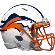 Broncos football logo sticker