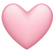 light pink heart sticker