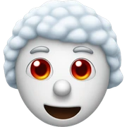 Freezing red nose  sticker