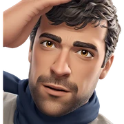 male portrait with beard sticker