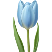 light blue tulip sticker