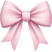 Light pink bow sticker