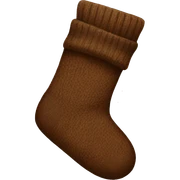 Brown sock sticker