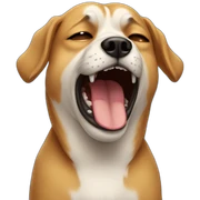 Dog crying sticker