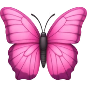 Pink butterfly  sticker