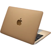 Light brown MacBook  sticker