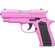 Pink gun sticker