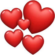 Hearts sticker