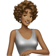 whitney houston sticker