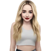 Sabrina Carpenter en playa sticker