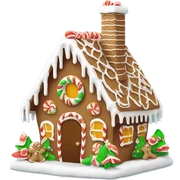 gingerbread house sticker
