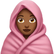 woman wrapped in pink blanket sticker