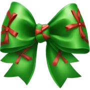 Christmas bow sticker