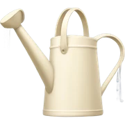 cream watering can sticker