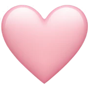 light pink heart sticker
