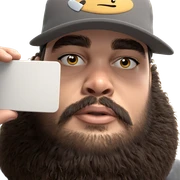 bearded boy in hat sticker