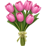 Bouquet of pink tulips sticker