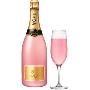 Pink champagne  sticker
