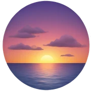 sunset sticker