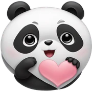 Pandas in love sticker
