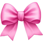 Pink bow sticker