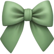 Sage green bow sticker