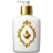 Rococo white lotion with a gold bottle sticker