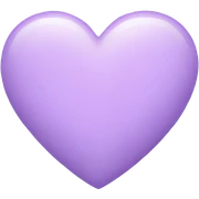 Pastel purple heart  sticker