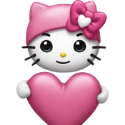 hello kitty heart sticker