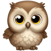 Baby owl sticker