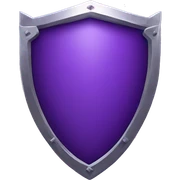 purple shield sticker