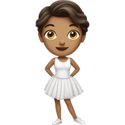 brunette ballerin sticker