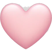 light pink heart sticker