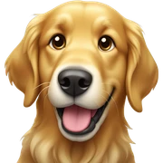 golden retriever  sticker