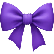 Violet bow sticker