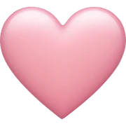 Soft pink heart sticker