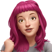 portrait of a girl with pink hair sticker