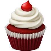Red velvet cupcake  sticker