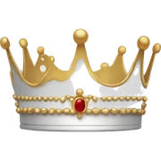 white crown sticker