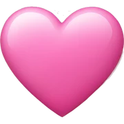 Pink heart sticker