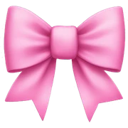 Pink bow sticker
