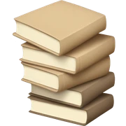 stack of beige books, aesthetics  sticker