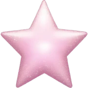 pale pink star sparkle sticker