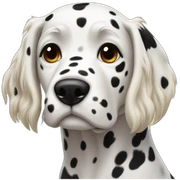 dalmata con dueña rubia sticker